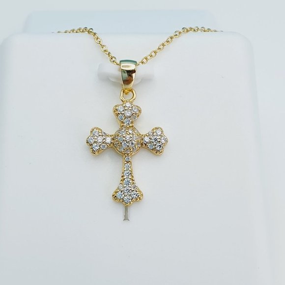 925 Sterling Silver Cubic Zirconia Necklace, U19254724 - Picture 3 of 11